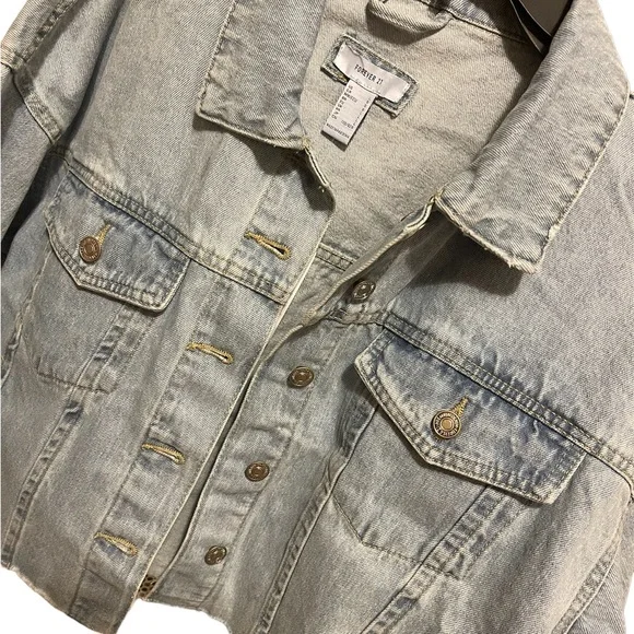 forever21 jeans jacket - Picture 2 of 5